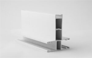 PVC vodilica dvostrana  65X23 sa dodatkom za komarnik 57mm