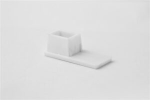 PVC donji čep za ravnu vodilicu 53x22mm